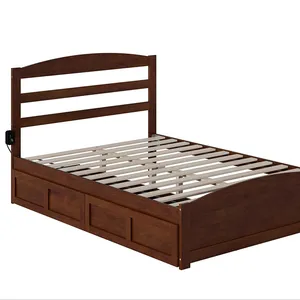 Ensemble de meubles de chambre à coucher en bois, lit King et Queen Size, dernier modèle