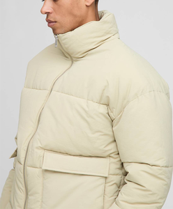 Nouvelle arrivée, veste matelassée doublée de polaire thermique pour homme, veste bomber unisexe avec poches cargo, décoration, imperméable - Product Image 5