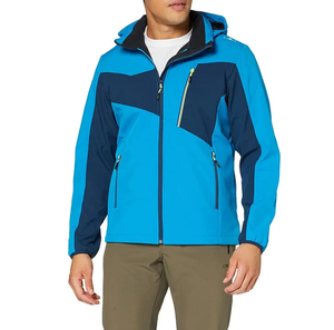 Conjunto Deportivo de 2 Piezas para Hombre: Chaqueta Cortavientos con Capucha y Cremallera, Forro de Malla Personalizado, Estilo Urbano de Invierno, y Pantalones Cortos - Product Image 5