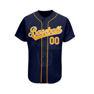 Ropa deportiva Jersey de béisbol de color personalizado Jersey de béisbol de secado rápido Slim Fit Hombres Jersey de béisbol - Product Image 2