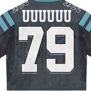 Camiseta Deportiva Retro Personalizada de Secado Rápido con Cuello en V, Estampada, Estilo Oversize, para Hombre, Camiseta de Baloncesto, Fútbol, Malla Transpirable - Product Image 3