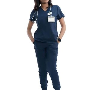 Uniformes Médicos de Enfermería Premium, Elegantes Conjuntos de Uniformes Médicos para Mujer, Uniforme de Enfermería, Venta al por Mayor OEM, Cómodo y Duradero - Product Image 4