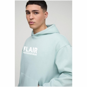 Sudadera con capucha de algodón 100% Premium de gran tamaño para hombre, diseño de hombro caído, bordado 3D, alta calidad, talla grande, Digital de invierno - Product Image 3