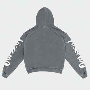 Hombres Custom Rhinestone Sublimación Sudaderas DTG DTF Impreso Sudadera Streetwear Oversized Pullover Factory Supply - Product Image 2