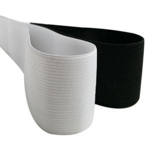 Cinta Elástica de Poliéster Tejida, Cintura Elástica de Color Sólido con Ribete de Espiga de 2 cm para Prendas, Bolsos y Zapatos - Product Image 1