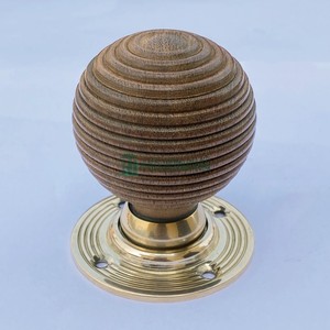 Wooden Teak Beehive <b>Door</b> Knob Period Victorian Hardware Wholesale High Quality <b>Door</b> <b>Handle</b> Bulk Manufacturer - Product Image 3
