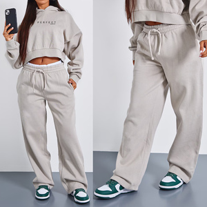 Sudaderas y Conjuntos Deportivos para Mujer 2026, Nuevo Conjunto de Sudadera con Cierre y Pantalones Deportivos, Logotipo Personalizado, Chándal Oversize con Cierre - Product Image 5