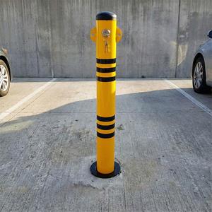 Poste de Estacionamiento Bloqueable de 70 cm, Barrera Removible con Anclaje para Estacionamiento de Autos - Product Image 1