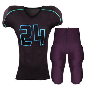 Uniforme de Fútbol Americano Personalizado al por Mayor para Adultos, Conjunto Transpirable de Sarga para Entrenamiento, Diseño Impreso por Sublimación de Alta Calidad - Product Image 4