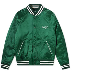 Chaqueta de bombardero reversible transpirable impermeable a prueba de viento para hombre de invierno con tela de poliéster 100% de lona ecológica - Product Image 2