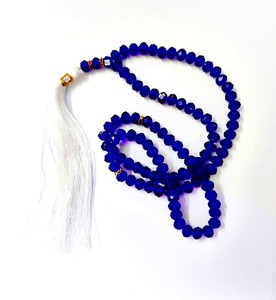 High Quality 33 Tasbih Prayer <b>Beads</b> <b>Blue</b> Muslim Bracelet Handmade 4mm 3mm 2mm Glass Stone Pattern Loose Lampwork <b>Beads</b> Prayer - Product Image 3