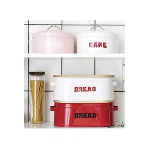 Wholesale Price Eco Friendly Bread Storage <b>Container</b> Gray Color Greatest Quality Canister Home Kitchen Usage Storage <b>Box</b> - Product Image 4
