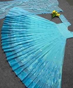 Nueva llegada pesado Faux Georgette vestido estampado digital con ropa de fiesta Dupatta para mujeres tienda precio al por mayor Ropa Étnica étnica - Product Image 1