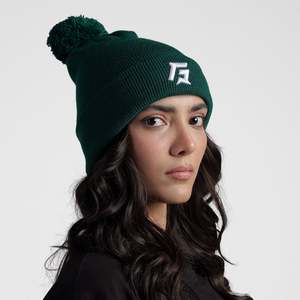 Gorro GA Pom en Verde, Accesorio de Ropa de Gimnasia - Product Image 3
