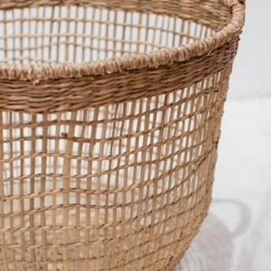 Set of 2 Floppy Seagrass Storage <b>Baskets</b> for Kitchen & Bathroom Use Multifunctional - Product Image 1