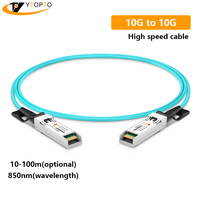 Câble optique actif YTOPTO 10G SFP+ AOC OM3 850nm compatible avec Cisco, Juniper, Alcatel-Lucent, Brocade, Ruijie, Arista, Mikrotik
