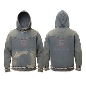 Sudadera con Capucha de Patrón Geométrico Abstracto, Felpa de Algodón Grueso, Estampado Gráfico Moderno, Corte Cuadrado - Product Image 2