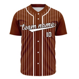 Jersey de béisbol personalizado impreso nombre del equipo atlético con cuello en V fabricante de camisetas de béisbol en Pakistán - Product Image 1