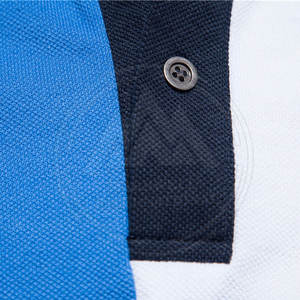 Nouveau T-shirt polo en coton de haute qualité avec motif uni à manches courtes Vente en ligne Mode Toile - Product Image 6