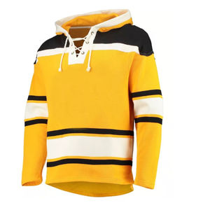 Sweat à capuche Techwear personnalisé, sweat à capuche unique pas cher, sweat à capuche de hockey, jersey de hockey sur glace en twill avec capuche, jersey de hockey à lacets - Product Image 6