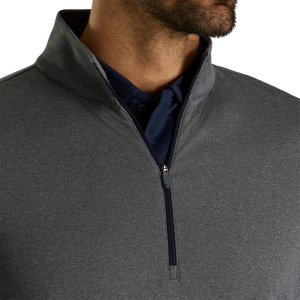 Venta al por mayor OEM Jersey Sudadera deportiva a prueba de viento Hombres 14 Zip Pullover Hoodie Fit Custom logo Golf Pullover Hoodies - Product Image 3