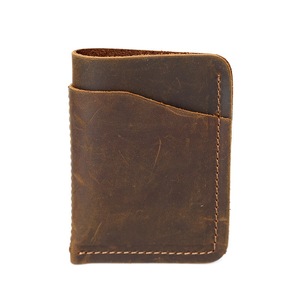 Porte-cartes en cuir pour homme, petit format, fait main, avec doublure en polyester, design tendance et chic pour tous les jours - Product Image 3