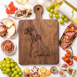 Planche à découper en bois avec poignée, lavable au lave-vaisselle, écologique, antibactérienne, en résine, planche à découper pour le fromage, de haute qualité - Product Image 2