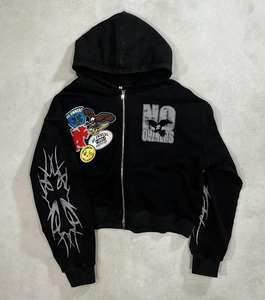 เสื้อฮู้ดดี้ปักลายผู้ชาย ดีไซน์ใหม่ล่าสุด คุณภาพพรีเมียม คลาสสิกสำหรับฤดูหนาว กันลม เหมาะสำหรับกิจกรรมกลางแจ้ง - Product Image 4