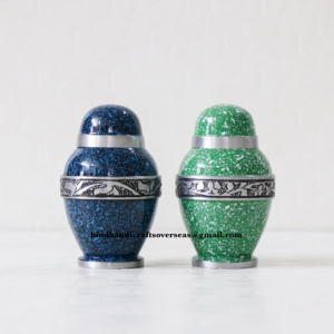 Mini <b>Keepsake</b> Urn Small Cremation Urns for Human Ashes Funeral Supplies <b>Keepsake</b> Aluminum Urns with Velvet <b>Box</b> for Sale - Product Image 3