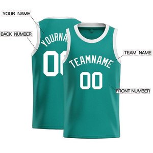 Camisetas sin mangas de baloncesto personalizadas para hombre, camisetas tejidas de malla de algodón con estampado por sublimación de nombre/Número, ajuste holgado informal para todas las estaciones, venta al por mayor DIY - Product Image 5