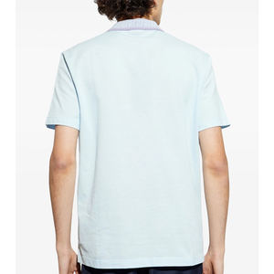 เสื้อโปโลผ้าฝ้ายเมอร์เซไรซ์ระบายอากาศและใส่สบายสไตล์กอล์ฟสีพื้นลำลองแบบกำหนดเอง100% - Product Image 2