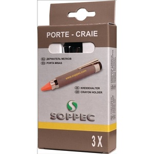 Porte-craie SOPPEC 120 mm pour craies rondes/carrées, lot de 3 pièces par boîte - Product Image 1
