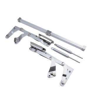 Sistema de elevación de bisagras de cierre suave de aleación de zinc y hierro con tapa de plástico para puertas de gabinetes de madera, ¡el más vendido! - Product Image 1