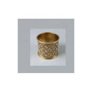 Or Forgé Solide En Acier Inoxydable Rose Fleur Conception Écologique Rond De Serviette De Mariage Dîner Table Décor Serviette De Luxe - Product Image 5