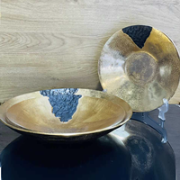 Multi-compartiment metalen kommen met deksel, vintage design, milieuvriendelijk, voor thuisdecoratie, voor gedroogd fruit, snacks, noten, serveerschaal, tafeldecoratie