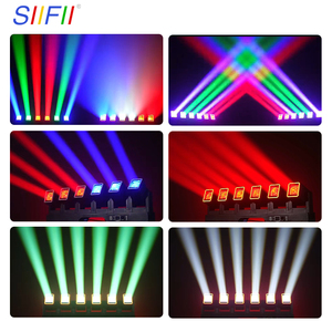 SIIFII 6*60W RGBW Multi-Head Beam Mobile Head <span class=keywords><strong>Bar</strong></span> Pixel LED Wall Wash Zoom DJ/Disco/Nightclub Stage Light DMX512 Control Ra95 - Product Image 3