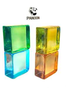 Bloque de Vidrio Cuadrado Multicolor Modelo GB02, Patrón Transparente para División de Paredes, Decoración de Interiores, Baño Industrial, Escalera, 5 cm - Product Image 6