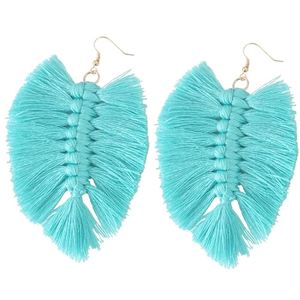 ต่างหูใหม่สุดหรูต่างหูผ้าไหมสำหรับผู้หญิงต่างหูผ้าไหมงานแฮนด์เมดต่างหูผ้าไหมงานปาร์ตี้งานแต่งงานงานตามสั่ง - Product Image 6