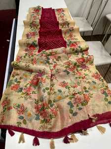 Indian Boutique Designer Saree Exclusive Fancy Latest Premium Quality Sari Ropa de fiesta étnica Ropa de novia Exclusiva más vendida - Product Image 3