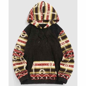 Jersey informal de invierno cálido con forro de Sherpa, sudadera de lana de cuello redondo personalizable para hombres y mujeres con cierre de cremallera - Product Image 4