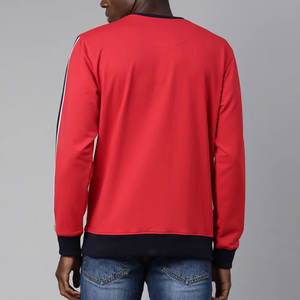 เสื้อสเวตเตอร์คอตตอนสำหรับผู้ชายเสื้อสเวตเตอร์แบบสวมหัวแขนยาวคอกลมแขนยาวผ้านุ่ม100% - Product Image 3