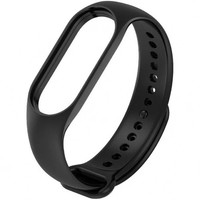 Bracelet de montre connectée XIAOM noir unisexe 3/4/5/6/7 en silicone souple, durable, respirant, réglable, léger et résistant à l'eau