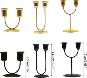 Bougeoir en métal fantaisie de bonne qualité Nouveau design Bougeoir de luxe pour la décoration intérieure pour Noël - Product Image 3