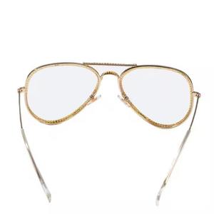 Lunettes unisexes blanches, monture intégrale jaune, style hip-hop, dernières lunettes de créateur, confortables au quotidien, verres dégradés - Product Image 4