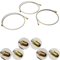 Kit de conduites de frein hydraulique sur mesure de haute qualité pour remorques Redneck et bateaux à essieu tandem, avec raccords de tuyau 3/16 po et 3/8-24 po