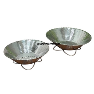 Bol à chocolat plaqué nickel, forme ronde, bol à bonbons décoratif pour mariage, bol à chocolat classique, élégant, fantaisie, nouveau - Product Image 6