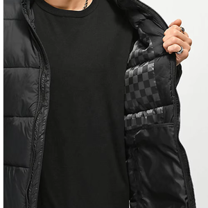 แจ็คเก็ตขนเป็ดบอมเบอร์มีฮู้ดกันน้ำมีโลโก้ด้านหน้า - Product Image 4