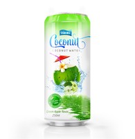 Agua de Coco con Pulpa Enlatada 500ml 100% Agua de Coco Fresca de Fábrica - Fabricante de Etiquetas OEM - Diseño Gratuito