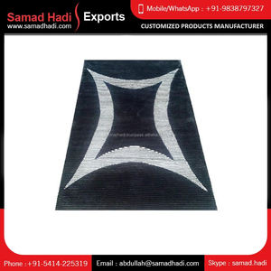 Tapis brodé de style persan de qualité supérieure laine à poils moyens coton noué à la main confort distinctif abstrait de vie confortable - Product Image 2