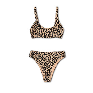 ชุดบิกินี่สั่งทำพิเศษสำหรับเด็กผู้หญิง พร้อมโลโก้ด้านหน้า ลายสัตว์ ผ้าแห้งเร็ว-ชุดว่ายน้ำคุณภาพสูงขายส่ง - Product Image 3